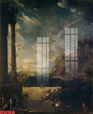 Ảnh gốc Tranh sơn dầu phương tây tổng hợp STS27616 (độ nét cao) in tráng gương