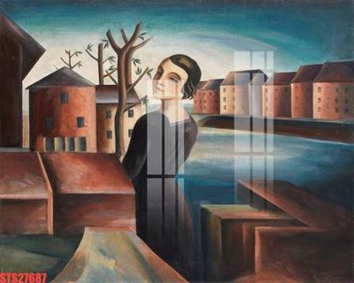 File in lụa Tranh sơn dầu phương tây tổng hợp STS27687 (phong cảnh) Tranh sơn dầu phương tây tổng hợp STS27687