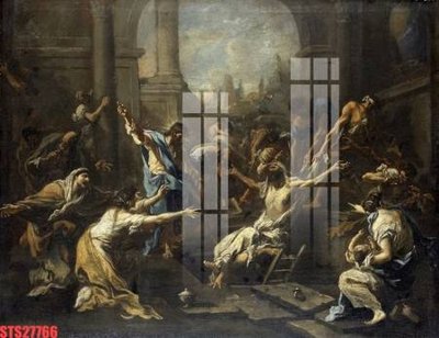 File gốc Tranh sơn dầu phương tây tổng hợp STS27766 (in lụa) tranh phong thủy