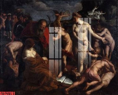 File in mica Tranh sơn dầu phương tây tổng hợp STS27781 (bản gốc) làm vách ngăn