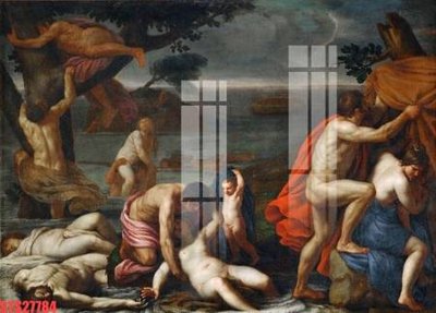 File in mica Tranh sơn dầu phương tây tổng hợp STS27784 (bản gốc) làm vách ngăn