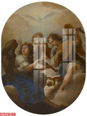 Download file gốc Tranh sơn dầu phương tây tổng hợp STS28198 (in mica) trong suốt