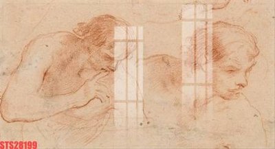 Hình ảnh file gốc in trần nhà Tranh sơn dầu phương tây tổng hợp STS28199