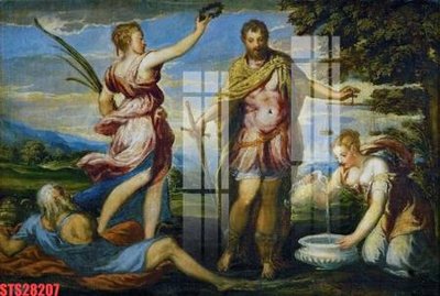 Download file tranh Tranh sơn dầu phương tây tổng hợp STS28207 (file gốc PSD)