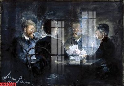 File tranh Tranh sơn dầu phương tây tổng hợp STS28311 (bản gốc) treo phòng ăn