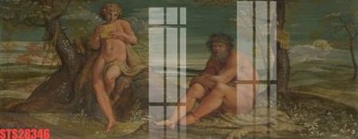 File tranh Tranh sơn dầu phương tây tổng hợp STS28346 (bản gốc) in lụa dán tường