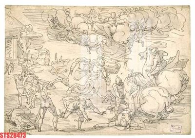 File gốc Tranh sơn dầu phương tây tổng hợp STS28473 (in ấn) màu sắc trung thực