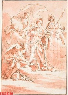 File tranh Tranh sơn dầu phương tây tổng hợp STS28789 (bản gốc) trang trí văn phòng