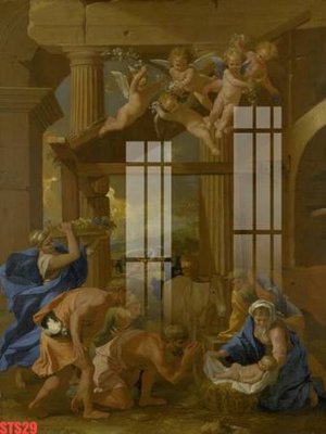 File tranh Tranh sơn dầu phương tây tổng hợp STS29 (gốc) chủ đề con người