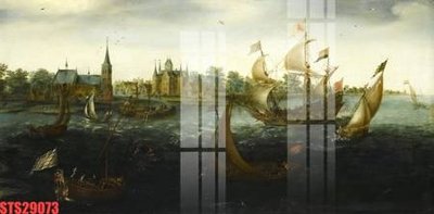 File tranh Tranh sơn dầu phương tây tổng hợp STS29073 (gốc) chủ đề thành phố