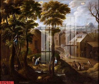 File ảnh Tranh sơn dầu phương tây tổng hợp STS29286 (gốc) in quảng cáo ngoài trời