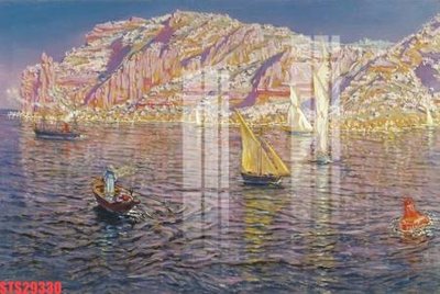 Ảnh gốc file in lụa Tranh sơn dầu phương tây tổng hợp STS29330 chi tiết