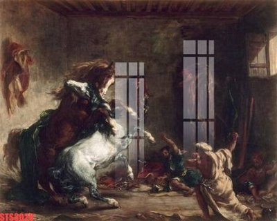 File in mica Tranh sơn dầu phương tây tổng hợp STS3020 (bản gốc) làm vách ngăn