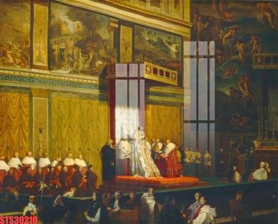 File tranh gốc in trần nhà Tranh sơn dầu phương tây tổng hợp STS30210 3D