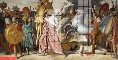 Download file Tranh sơn dầu phương tây tổng hợp STS30226 (gốc) in mica bàn thờ