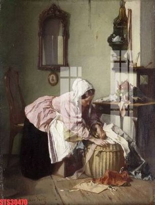 File tranh Tranh sơn dầu phương tây tổng hợp STS30470 (gốc) chủ đề thành phố