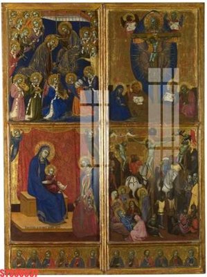 File in trần Tranh sơn dầu phương tây tổng hợp STS30537 (bản gốc) hoa văn