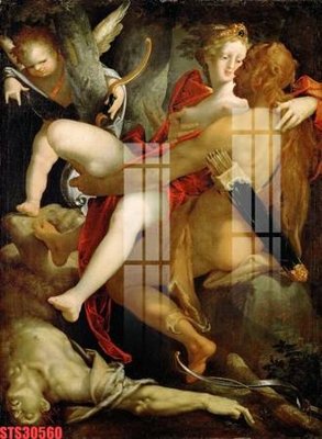 Download file gốc Tranh sơn dầu phương tây tổng hợp STS30560 (in mica) trong suốt