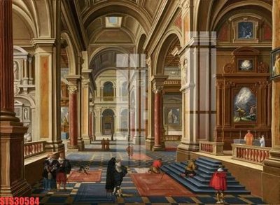 File gốc in ấn Tranh sơn dầu phương tây tổng hợp STS30584 (sẵn sàng tải về)