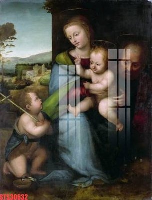 Download file Tranh sơn dầu phương tây tổng hợp STS30632 (gốc) in mica đèn LED