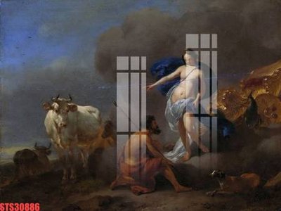 File tranh Tranh sơn dầu phương tây tổng hợp STS30886 (ảnh gốc) cho in ấn kỹ thuật số