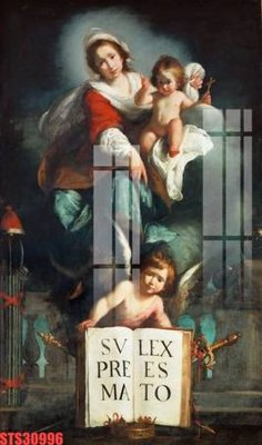 File gốc Tranh sơn dầu phương tây tổng hợp STS30996 (in lụa) chi tiết cao