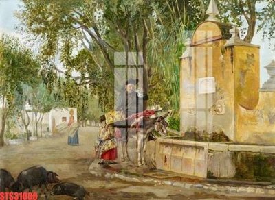 Chi tiết file tranh tráng gương Tranh sơn dầu phương tây tổng hợp STS31000 (ảnh gốc)