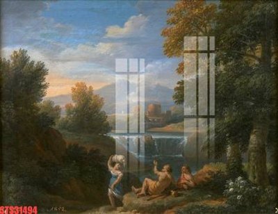 File gốc Tranh sơn dầu phương tây tổng hợp STS31494 (in mica) làm quà tặng