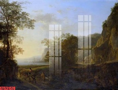 File gốc Tranh sơn dầu phương tây tổng hợp STS31578 (phiên bản chuẩn) để in ấn