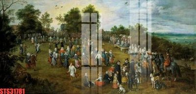 Download file gốc Tranh sơn dầu phương tây tổng hợp STS31781 (in lụa) tranh 3D