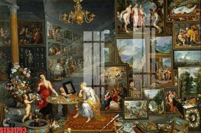 File gốc Tranh sơn dầu phương tây tổng hợp STS31793 (in 3D) nghệ thuật