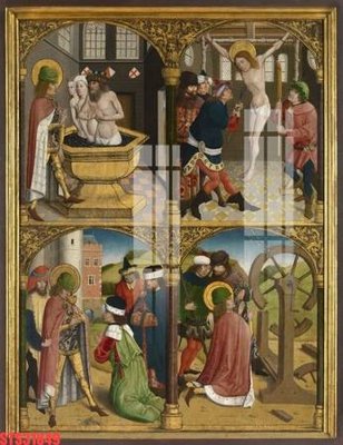 Download file Tranh sơn dầu phương tây tổng hợp STS31849 (gốc) in mica bàn thờ