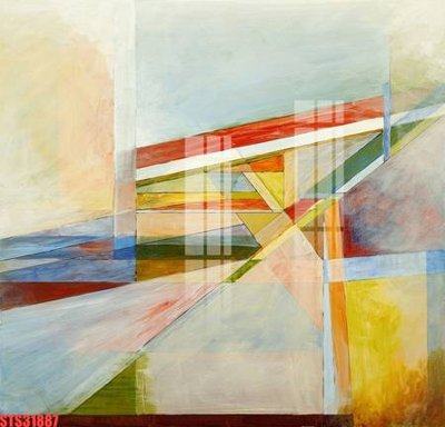 File in trần Tranh sơn dầu phương tây tổng hợp STS31887 (bản gốc) bầu trời