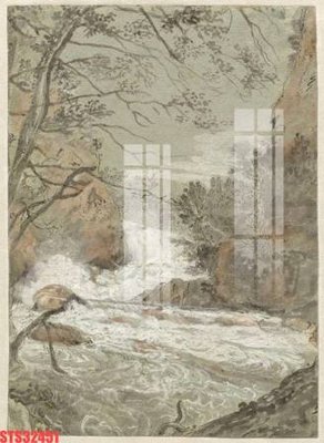 File in trần Tranh sơn dầu phương tây tổng hợp STS32451 (bản gốc 3D) sống động