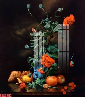 File gốc Tranh sơn dầu phương tây tổng hợp STS3252 (cho in ấn) độc quyền