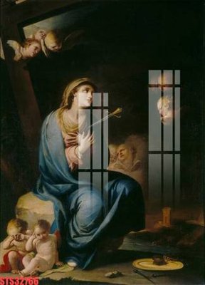 File gốc Tranh sơn dầu phương tây tổng hợp STS32766 (in lụa) cao cấp