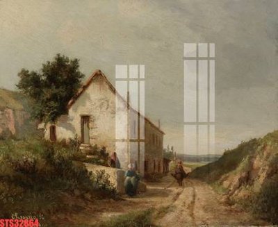 File gốc Tranh sơn dầu phương tây tổng hợp STS32864 (bản quyền) cho in ấn