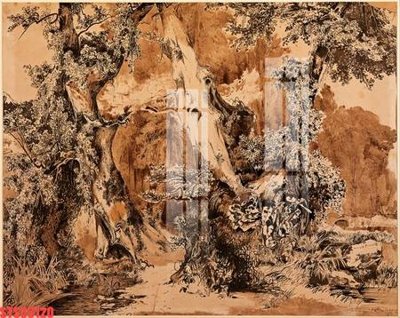 File tranh in trần 3D Tranh sơn dầu phương tây tổng hợp STS33120 (ảnh gốc)