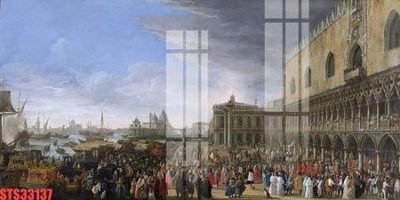 Download file gốc Tranh sơn dầu phương tây tổng hợp STS33137 (in mica) 3D