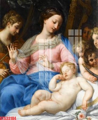 File in ấn cao cấp Tranh sơn dầu phương tây tổng hợp STS33184 (file gốc)