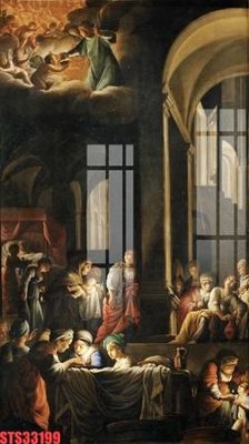 File tranh Tranh sơn dầu phương tây tổng hợp STS33199 (ảnh gốc) in trần xuyên sáng