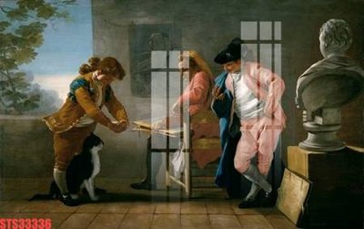 File tranh Tranh sơn dầu phương tây tổng hợp STS33336 (bản gốc) in lụa 5D