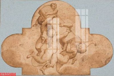 Hình ảnh file gốc in trần nhà Tranh sơn dầu phương tây tổng hợp STS33404