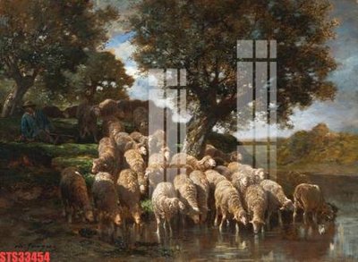 File tranh in tráng gương Tranh sơn dầu phương tây tổng hợp STS33454 (siêu nét)