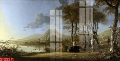 Download file gốc Tranh sơn dầu phương tây tổng hợp STS3371 (in mica) trong suốt