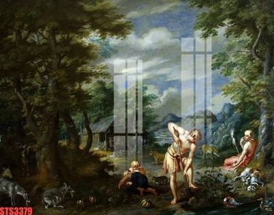 Chi tiết file tranh tráng gương Tranh sơn dầu phương tây tổng hợp STS3379 (ảnh gốc)