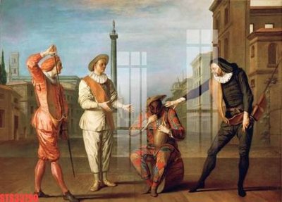 Download file Tranh sơn dầu phương tây tổng hợp STS33790 (gốc) in mica cao cấp