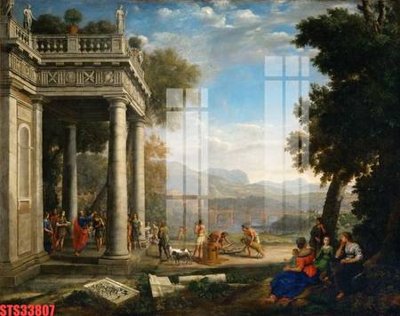 File gốc Tranh sơn dầu phương tây tổng hợp STS33807 (in 3D) cho trang trí