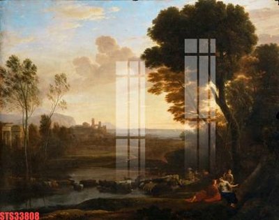 Chi tiết file tranh tráng gương Tranh sơn dầu phương tây tổng hợp STS33808 (ảnh gốc)