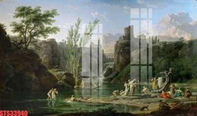 File gốc Tranh sơn dầu phương tây tổng hợp STS33940 cho in ấn và thiết kế